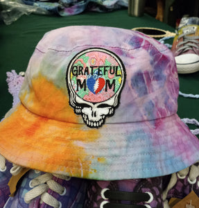Grateful Dead Mother's Day Bucket hat, Geode Ice dye Grateful Mom Grateful Dead