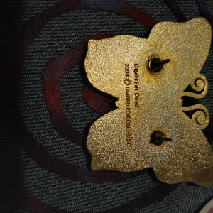 Grateful Dead Butterfly pin, Grateful Dead Limited Edition number 38/50, Rare Grateful Dead 2008 enamel pin, Large Grateful Dead pink Butterfly pin 38/50
Comes with 5 free Grateful Dead stickers