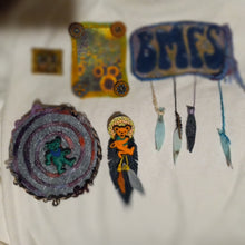 Load image into Gallery viewer, Handmade Grateful Dead refrigerator magnets, glow in the dark Billy Strings magnet