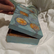 Load image into Gallery viewer, Coffee table box with coasters, Alfonse Mucha Decoupage Memory box