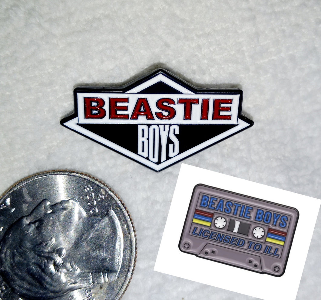 Beastie Boys enamel pin set, Beastie Boys Licensed to Ill pin