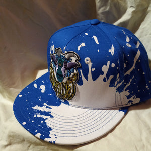 Billy Strings Hat, Blue Billy Strings Flatbrim hat, FOREVER STITCHED SECURELY patch