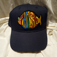 Load image into Gallery viewer, Youth Phish hat, Black Phish hat with yellow logo Phish patch PERMANTLY STITCHED