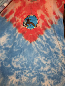 Grateful Dead Doo-da Man tie dye T-shirt, Grateful Dead tie dye with embroidered patch