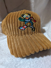 Load image into Gallery viewer, Grateful Dead Hat, Grateful Dead chunky corduroy hat, Sunshine Daydream Bear hat
