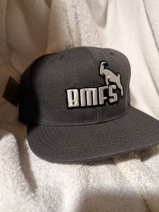 Billy Strings flat brim snapback, Gray Billy Strings hat, BMFS Hat