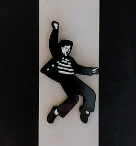Elvis Presley Hat Pin, Elvis Jailhouse Rock enamel lapel pin 1.5 inch