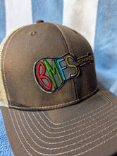 Load image into Gallery viewer, Billy Strings Trucker hat, custom Billy Strings hat, brown Billy Strings BMFS hat