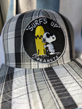 Load image into Gallery viewer, Snoopy Surfing hat, Peanuts Comic Charlie Brown Snoopy one of a kind hat