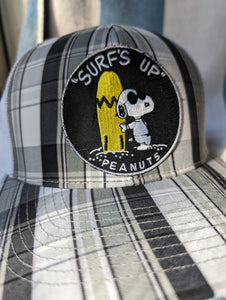 Snoopy Surfing hat, Peanuts Comic Charlie Brown Snoopy one of a kind hat