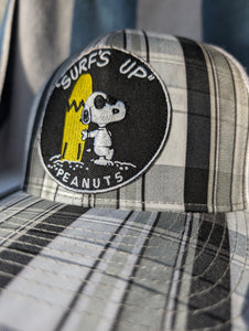 Snoopy Surfing hat, Peanuts Comic Charlie Brown Snoopy one of a kind hat
