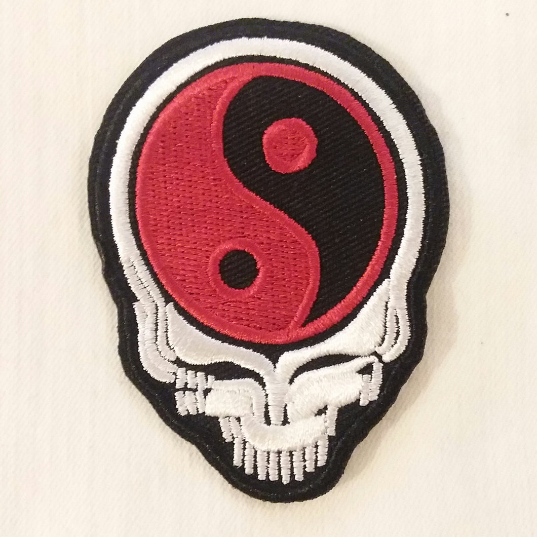 Grateful Dead Steal Your Face patch, Steal Your Face Yin Yang patch, Grateful Dead Yin yang patch