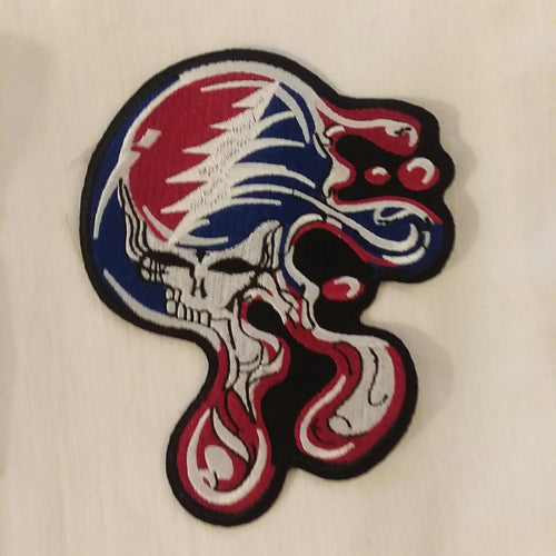 Grateful Dead Psychedelic Melting Steal your face patch