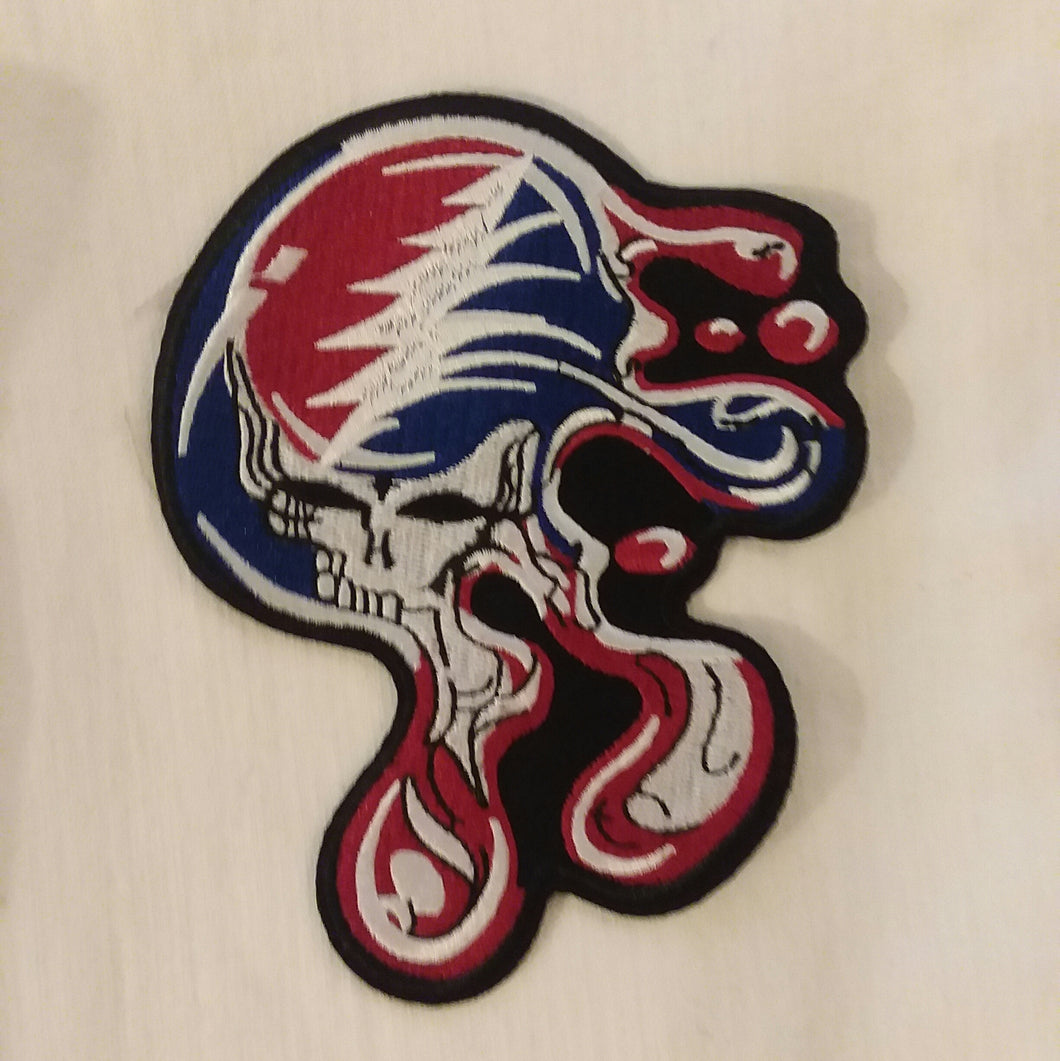 Grateful Dead Psychedelic Melting Steal your face patch