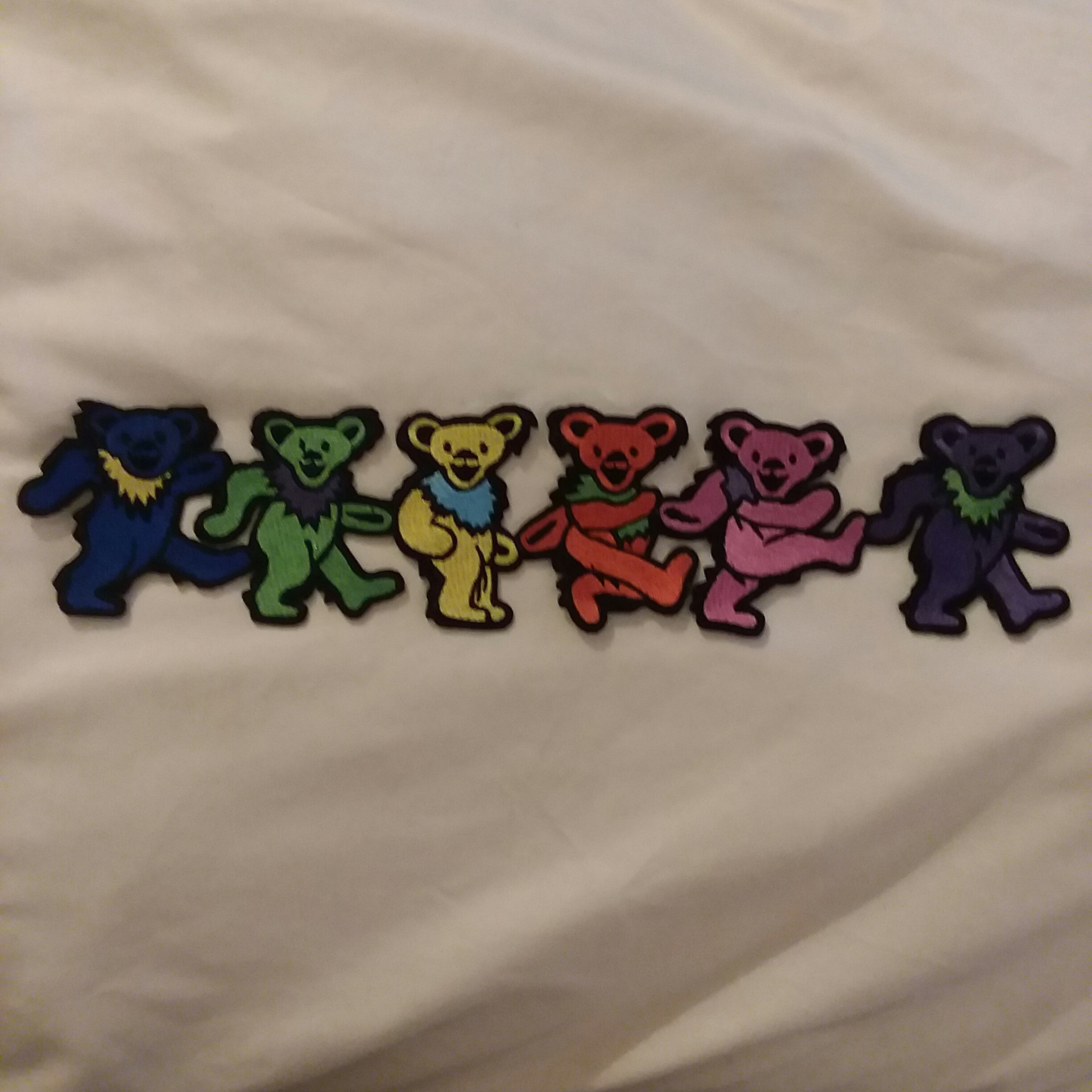 Grateful Dead Dancing Bear Patch Assorted - Large