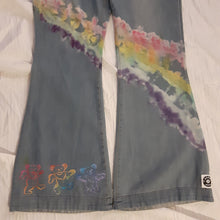 Load image into Gallery viewer, Grateful Dead tie dye bell bottoms, Women&#39;s size 6-8 Bell bottoms