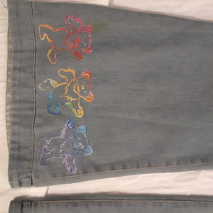 Grateful Dead tie dye bell bottoms, Women's size 6-8 Bell bottoms