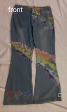 Load image into Gallery viewer, Grateful Dead tie dye bell bottoms, Women&#39;s size 6-8 Bell bottoms