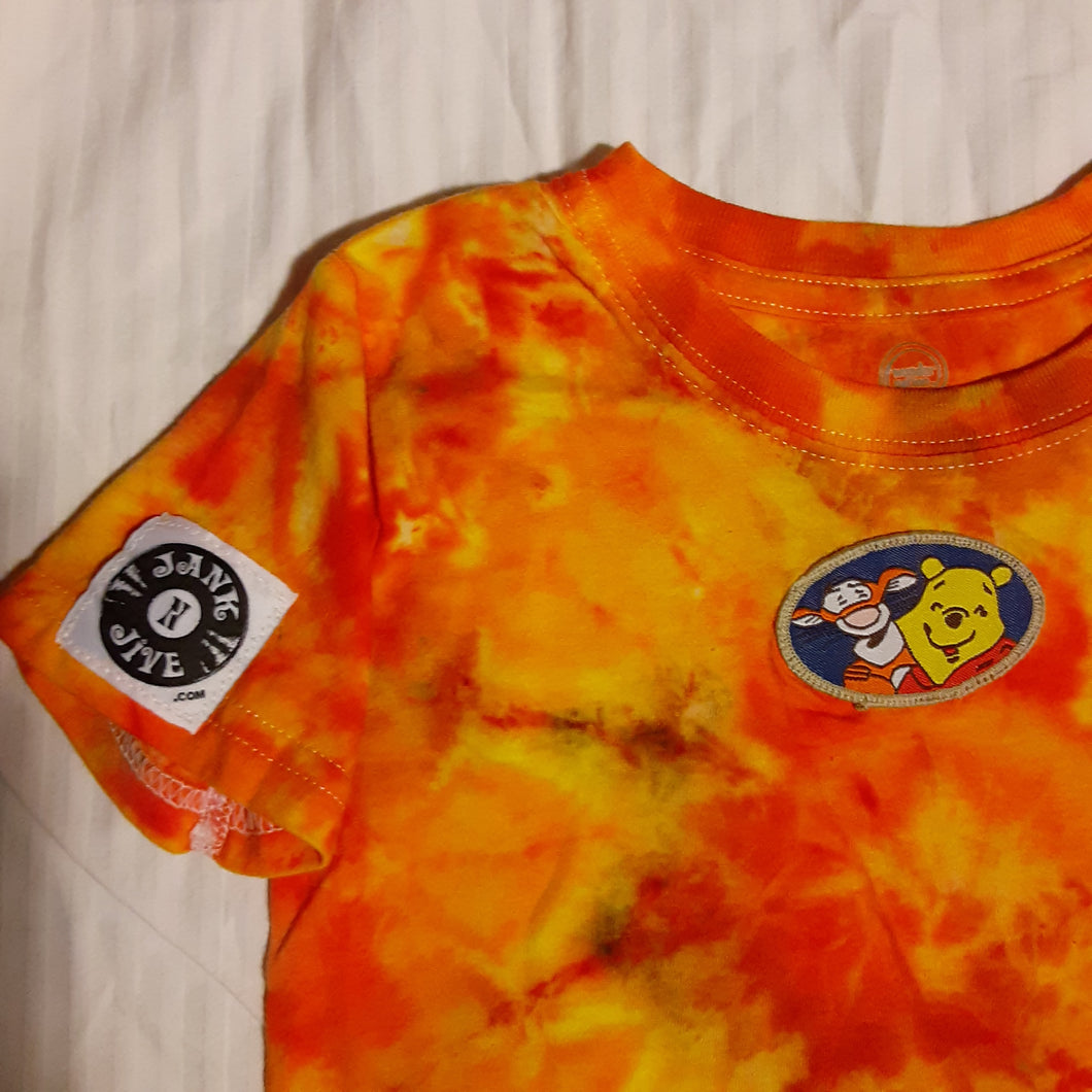 Toddler's Orange and Yellow Ice Tie Dye t-shirt, 