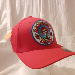 Grateful Dead Hat, Red Grateful Dead Flexfit Bertha hat