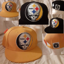 Load image into Gallery viewer, Grateful Dead hat, Grateful  Dead Pittsburgh Steelers Stealie hat