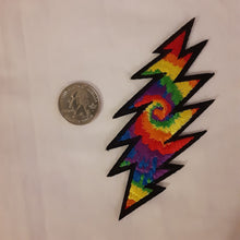 Load image into Gallery viewer, Grateful Dead Patch Lot, GD 13 point lightening bolt, GD Tour Bus Patch