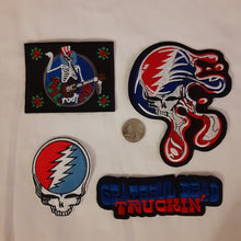 Load image into Gallery viewer, Grateful Dead Patch lot, Truckin&#39;, SYF, Psycle Sam