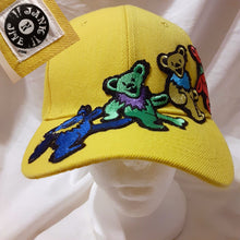 Load image into Gallery viewer, Grateful Dead hat, Yellow Dancing Bears hat