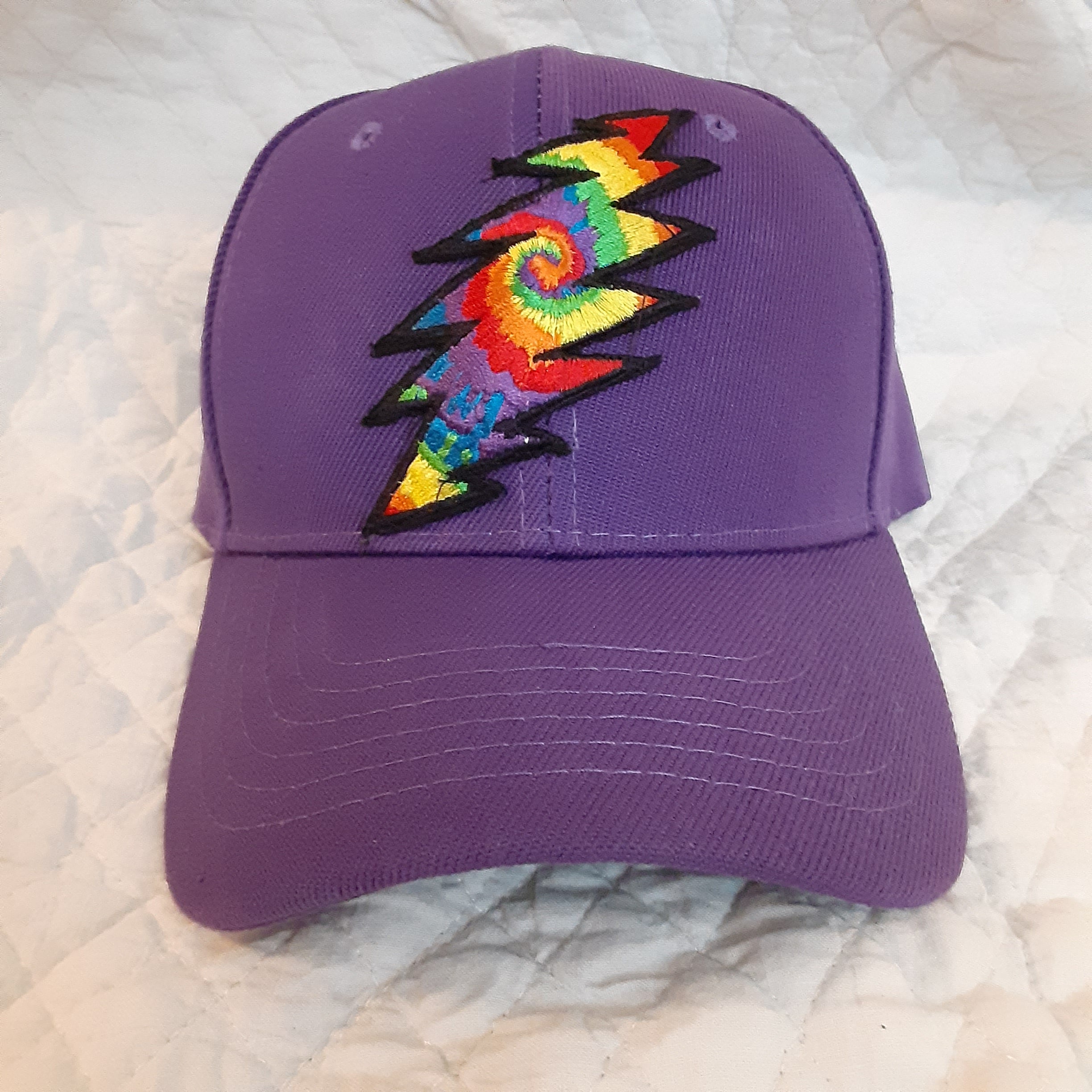 VINTAGE GRATEFUL DEAD 13 POINT LIGHTNING BOLT fashion FOREVER GRATEFUL HAT SIZE: S/M