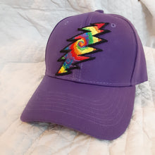 Load image into Gallery viewer, Grateful Dead hat, Purple 13 point lightening bolt hat