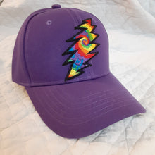 Load image into Gallery viewer, Grateful Dead hat, Purple 13 point lightening bolt hat