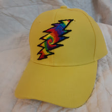 Load image into Gallery viewer, Grateful Dead hat, Yellow 13 point bolt hat