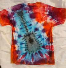 Load image into Gallery viewer, Ice dye Guitar t-shirt, tie dye Guitar tshirt