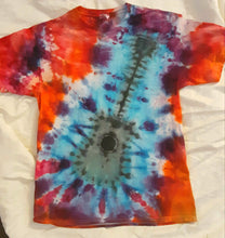 Load image into Gallery viewer, Ice dye Guitar t-shirt, tie dye Guitar tshirt