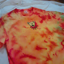 Load image into Gallery viewer, Ice dye, &quot;Fire &amp; Ice&quot; dye Grateful Dead t-shirt