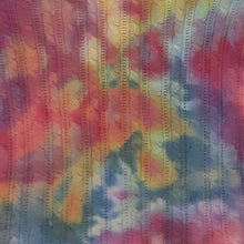 Load image into Gallery viewer, Ice dye sweater, Women&#39;s MED Rainbow ice dye winter sweater