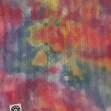 Load image into Gallery viewer, Ice dye sweater, Women&#39;s MED Rainbow ice dye winter sweater