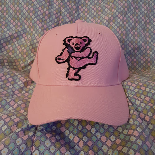 Pink Grateful Dead hat, Grateful Dead Dancing Bear
