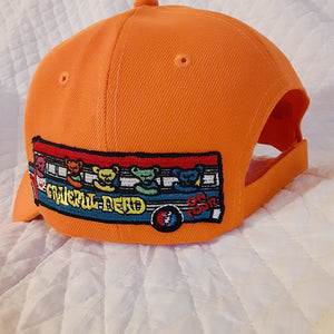 Grateful Dead hat, Orange Grateful Dead Tour Bus hat