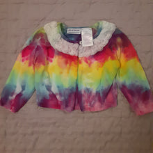 Load image into Gallery viewer, Toddler&#39;s Ice dye, Rainbow tie dye sweater size 3T