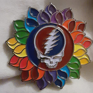 Grateful Dead Lotus Flower hat pin, Grateful Dead pin