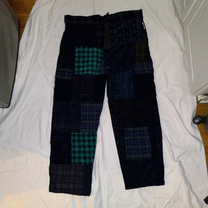 Corduroy Patchwork Trousers SMALL  MENGI MAY