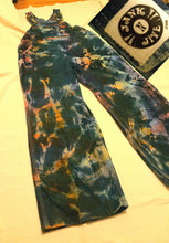 Load image into Gallery viewer, Tie dye Overalls, Men&#39;s 36x30 reverse tie dye Dickies