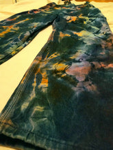 Load image into Gallery viewer, Tie dye Overalls, Men&#39;s 36x30 reverse tie dye Dickies