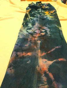 Tie dye Overalls, Men's 36x30 reverse tie dye Dickies