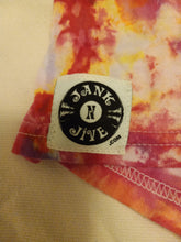 Load image into Gallery viewer, Ice dye Guitar t-shirt, Medium tie dye guitar festival t-shirt