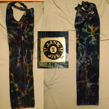 Load image into Gallery viewer, Tie dye Overalls, Men&#39;s 36x30 reverse tie dye Dickies