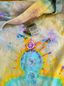 Tie dye Budda t-shirt, ice dye Budda