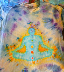 Tie dye Budda t-shirt, ice dye Budda