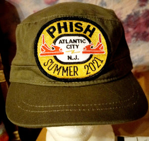 Phish hat, Phish Atlantic City 2021, Phish cadet hat
